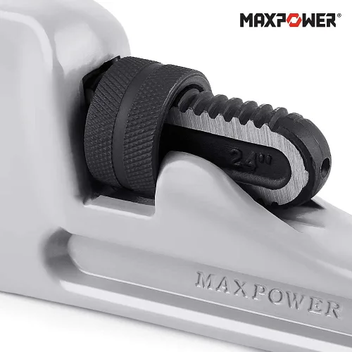 Vista 7 de MAXPOWER Juego de llaves de tubo, llave de fontanería recta de 14 pulgadas y 24 pulgadas