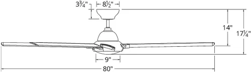 Vista 9 de Modern Forms Hydra - Ventilador de techo inteligente de 8 aspas para interiores y exteriores, 80 pulgadas, bronce con kit de luz LED de 3000 K