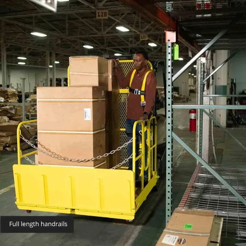 Vista 6 de Titan Attachments - Plataforma de trabajo móvil de carga fácil de 54 pulgadas de ancho para carretillas elevadoras y carretillas elevadoras