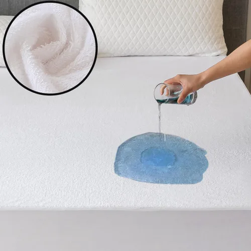 Vista 8 de Protector de colchón refrescante Twin - Funda de colchón de fibra de rayón 100% impermeable y silenciosa (39" x 75") Cama suave, transpirable