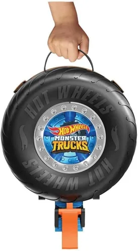 Vista 3 de Hot Wheels Monster Trucks Stunt - Paquete de neumáticos para mayores de 4