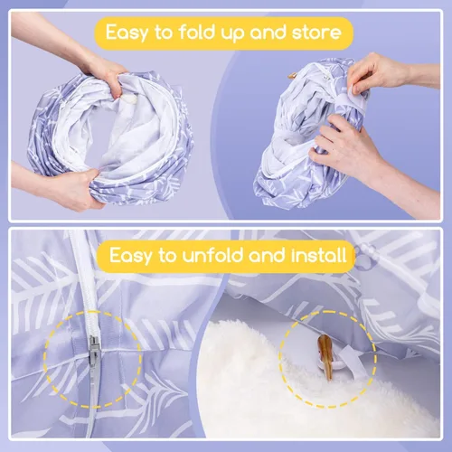 Vista 3 de Nobleza Cama de túnel para gatos, plegable y lavable, juguete de tienda de campaña para descansar en interiores, tubo ligero para ventilar el gatito