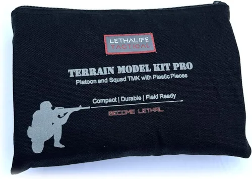 Vista 2 de LETHALIFE Terrain Model Kit 2.0, actualizado a símbolos de plástico, pelotón y escuadrón TMK, kit de mesa de arena para escuelas militares
