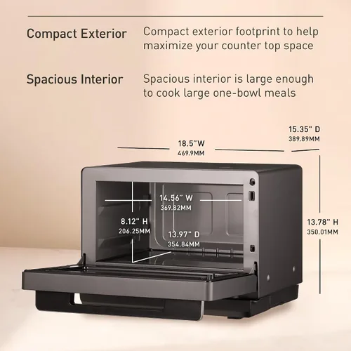 Vista 2 de Panasonic Microondas japonesas, 1.0 pies cúbicos 1200 W de diseño limpio Horno de microondas de encimera con sensor Genius 2.0 de cocción
