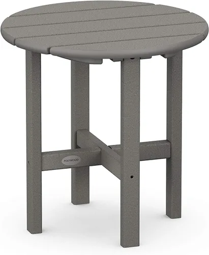 Vista 10 de POLYWOOD Mesa auxiliar redonda de 18" en azul marino