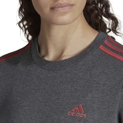 Vista 78 de adidas Sudadera Essentials de forro polar con 3 rayas para mujer