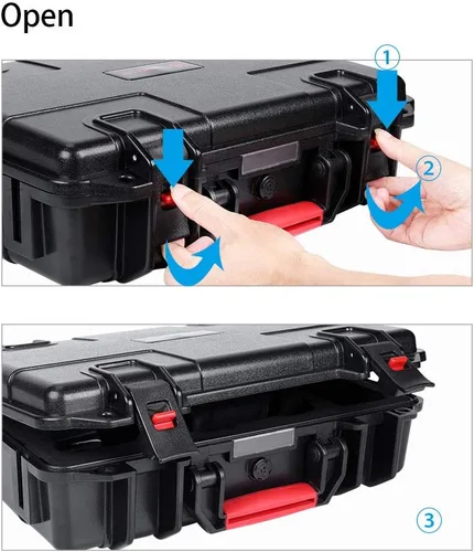 Vista 4 de Smatree Funda de transporte impermeable de 17.6L compatible con DJI Mavic 2 Pro/DJI Mavic 2 Zoom Fly More Combo con control remoto