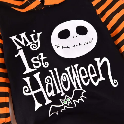 Vista 4 de Aalizzwell Mameluco de una pieza con capucha para bebé, para Halloween, para niños y niñas