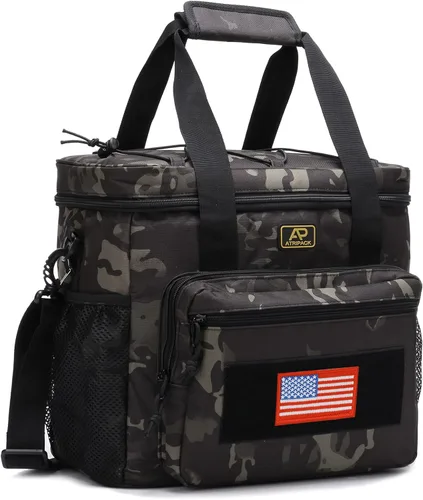Vista 18 de ATRIPACK Lonchera táctica para hombres, bolsa de almuerzo táctica Molle con correas a prueba de fugas, aislada, para mujeres, comida para adultos