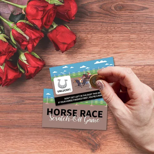 Vista 7 de 44 tarjetas para raspar el Kentucky Horse Derby – Juego de carreras de caballos suministros para fiestas