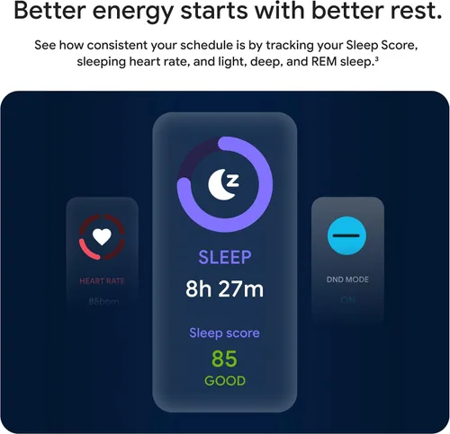 Vista 7 de Fitbit Inspire 3 rastreador de salud y estado físico con control del estrés, intensidad de entrenamiento, seguimiento del sueño, frecuencia cardíaca