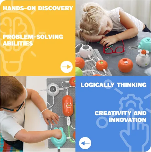 Vista 4 de SMILESSKIDDO Science Kits Electrónica Kit STEM 140+ Proyectos 10+ Piezas