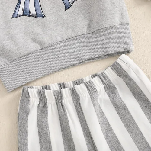Vista 41 de Kaipiclos Ropa occidental para bebé niña, con lindo estampado con volantes, manga larga, pantalones para otoño e invierno, trajes de vaquera
