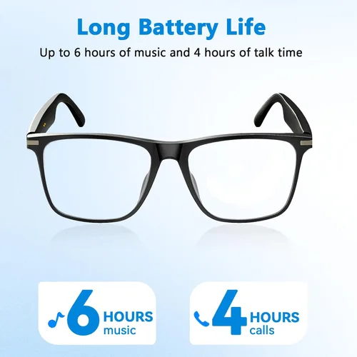 Vista 7 de Gafas Inteligentes de Traducción Ai con ChatGPT, Gafas Bluetooth con Traducción de 164+ Idiomas, Gafas Traductoras con Lentes de Cambio