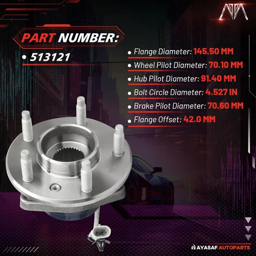 Vista 3 de 513121 Conjunto de cojinete de cubo de rueda delantera para Chevy Impala/Venture/Monte Carlo, para Buick Century/Rendezvous/Terraza, para Cadillac 1