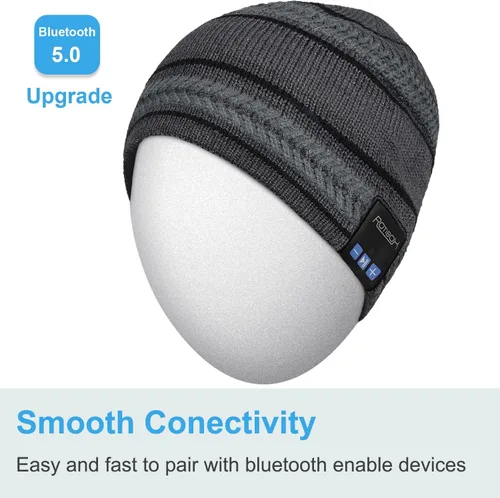 Vista 34 de Rotibox - Gorro inalámbrico con Bluetooth para deportes al aire libre, regalo de Navidad.