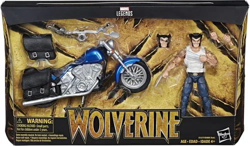 Vista 3 de Marvel Legends Series Wolverine de 6 pulgadas y Motocicleta