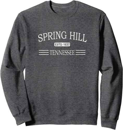 Vista 5 de Sudadera Spring Hill Tennessee - TN, Negro