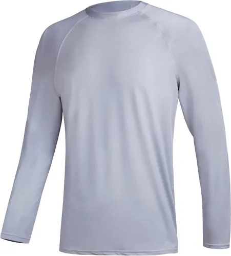 Vista 15 de Camisetas de natación de manga larga para hombres Rashguard UPF 50+ Camisa de protección solar UV Atlética Entrenamiento Correr Senderismo Camiseta