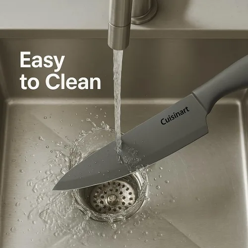 Vista 3 de Cuisinart Advantage C55-12PCG - Juego de cuchillos grises de 12 piezas con protectores de hoja