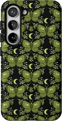 Vista 85 de Casely Funda para Galaxy S9 Postura de cadáver Yoga de esqueleto Diseño protector delgado esencial de doble capa