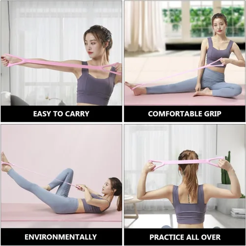 Vista 7 de Cabilock Juego de bandas de resistencia para gimnasio en casa, bandas de fitness con escultura de glúteos y resistencia a las sentadillas