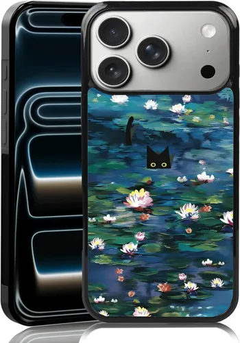 Vista 56 de Elegante funda de teléfono con diseño de gato Marie compatible con iPhone 11, funda de encaje dorado para iPhone, a prueba de golpes, rosa fucsia