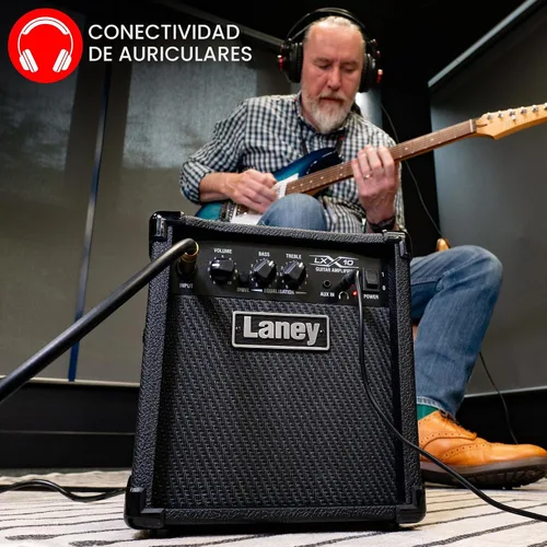 Vista 4 de Laney Combo de guitarra LX10 10W woofer de 5 pulgadas, negro