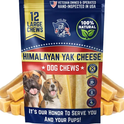 Vista 12 de Devil Dog Pet Co. Himalayan Yak Cheese - Masticables para perros, pequeños, paquete de 4, 100% naturales y saludables, sin lactosa, golosinas
