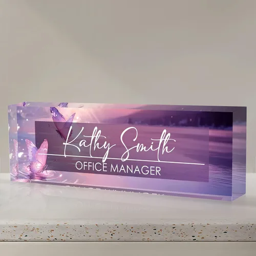 Vista 26 de Placa de nombre personalizada para escritorio, placa de nombre de escritorio personalizada, placa de nombre acrílica, accesorios de escritorio