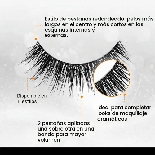 Vista 4 de Ardell Pestañas postizas que se duplican 207, dos veces el volumen, estilo de pestañas redondas, pestañas reutilizables, 4 pares, 1 paquete