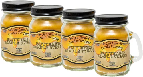 Vista 29 de Grandma's Kitchen - Mini vela perfumada en tarro Mason de Our Own Candle Company, 3.5 onzas (paquete de 4)