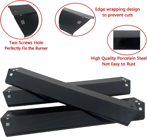 Vista 4 de Kit de piezas DG234 Placas térmicas y rejilla de cocción de hierro fundido de repuesto para modelos Chargriller 3001 3030 4000 5050 5072,5252, 5650