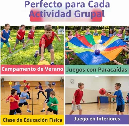 Vista 7 de S&S Worldwide Gator Skin Foam Dodgeballs - Bolas de inicio de fácil agarre, espuma de baja densidad para evitar picaduras, revestimiento duradero