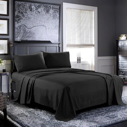 Vista 31 de Pure Bedding Juego de Sábanas Twin - Sábanas de Cama de Microfibra Ultra-Suave 1800 - Doble Cepillado - Bolsillos Profundos - Ajuste Fácil - Extra