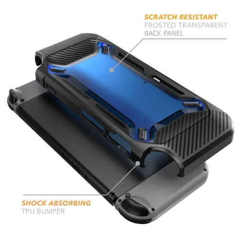 Vista 3 de Mumba estuche para Nintendo Switch Resistente Delgado engomado para Nintendo Switch 2017 Azul