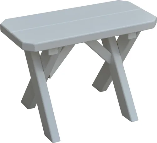 Vista 67 de Furniture Barn USA Pine - Banco cruzado de 2 pies, color negro