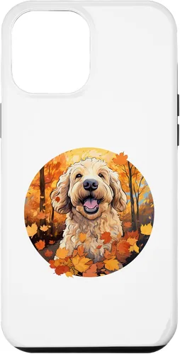 Vista 26 de Goldendoodle Autumn Funny Dog Fall Case for iPhone 17