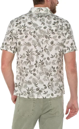 Vista 3 de Liverpool Men's Short Sleeve Palm Print Shirt