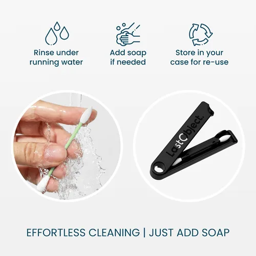 Vista 4 de LastSwab® Hisopos de algodón reutilizables para rutinas de belleza suaves y ecológicas - La alternativa sostenible a los hisopos de algodón