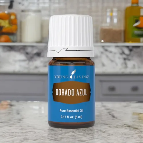 Vista 4 de Dorado Azul de 0.2 fl oz por Young Living - 100% puro y de grado premium - Aceite esencial calmante para la piel - Aromaterapia con infusión