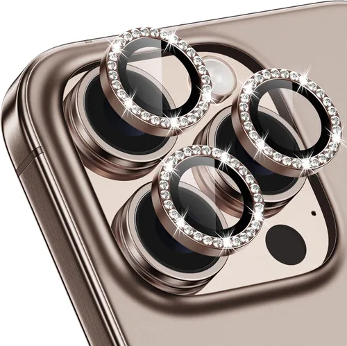 Vista 58 de Protector de lente de cámara para iPhone 15 Pro/iPhone 15 Pro Max, anillo de metal individual, dureza 9H, protector a prueba de arañazos, accesorios