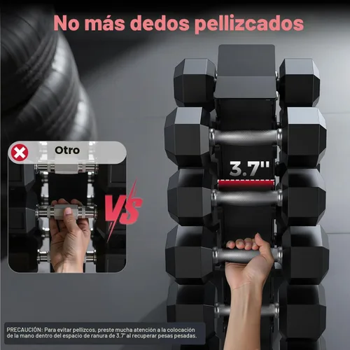 Vista 5 de Soporte para mancuernas solamente, soporte de pesas para mancuernas, marco en A, compacto para gimnasio en casa, ahorro de espacio