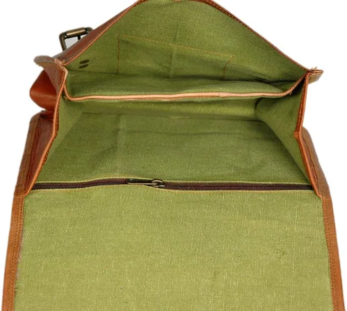 Vista 5 de Alforjas de bicicleta de cuero Bolsa para manillar de bicicleta (marrón oscuro), Marrón (Brown Color)