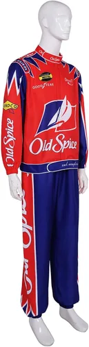 Vista 6 de lifpoivake Disfraz de cosplay de Ricky Bobby, conjunto de traje de Talladega Nights es adecuado para adultos y niños