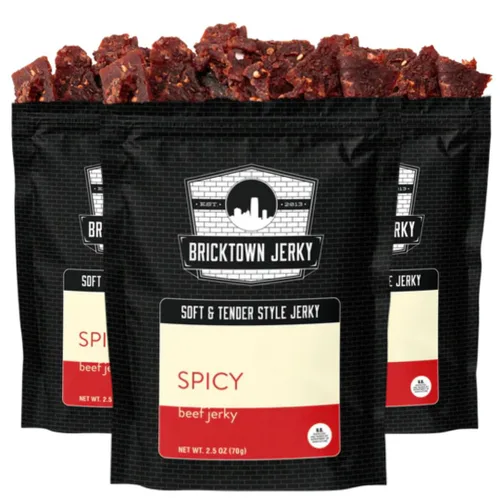 Vista 10 de Honey Pepper Soft and Tender Style Best Beef Jerky - Paquete de 3 - Prueba nuestra carne seca de res suave de mejor sabor - 7.5 onzas en total.