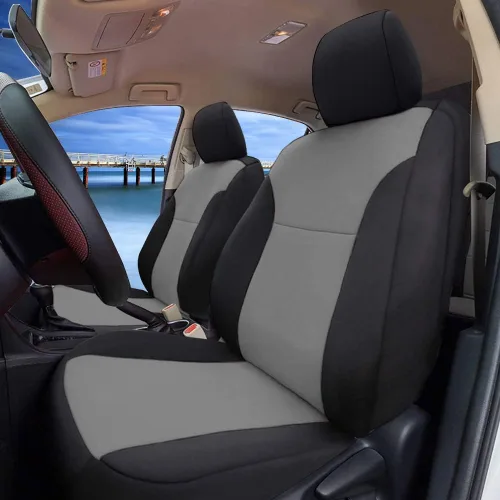 Vista 3 de CarsCover Fundas personalizadas para Toyota Tundra Pickup Truck 2014-2020, fundas de asiento delantero de automóvil, fundas de neopreno
