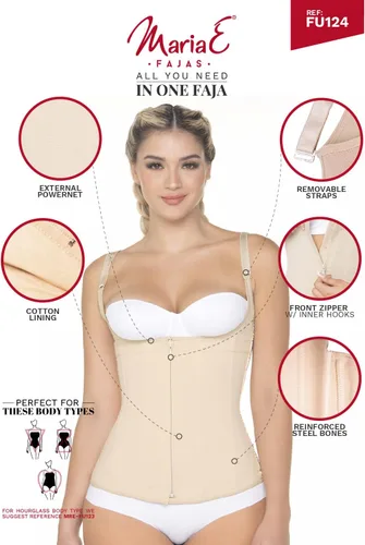 Vista 5 de Body de compresión firme MARIAE para Mujer Fajas Colombianas