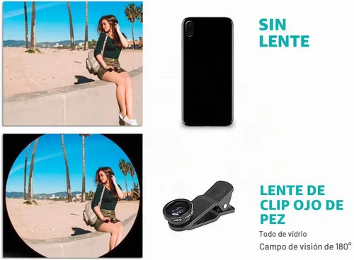 Vista 6 de Movo micrig Extreme Sport Edition – Mango de vídeo con micrófono estéreo integrados, Parabrisas, & Fisheye Lente para iPhone 5, 5 C, 5S, 6, 6s, 7