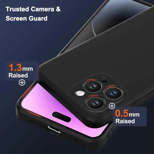 Vista 3 de Funda para iPhone 12 Mini, funda delgada de silicona líquida, a prueba de golpes, funda delgada para iPhone 12 Mini, funda protectora de cámara